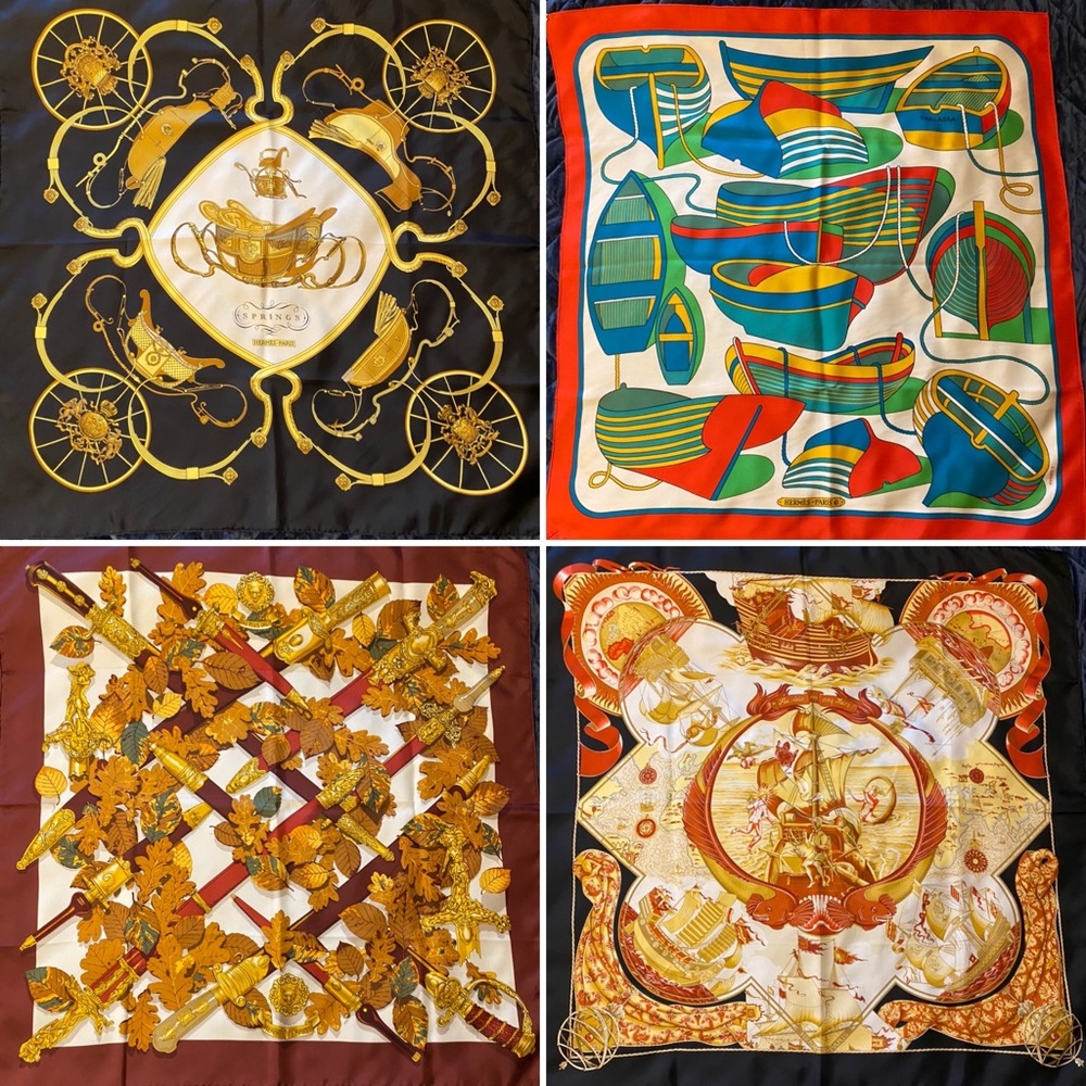 11 VINTAGE HERMÈS SCARVES